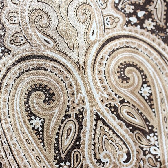 Bill Blass Vintage - 1970s Disco Satin Paisley Bomber, Studio 54, USA Union, 8 - Picture 12 of 14